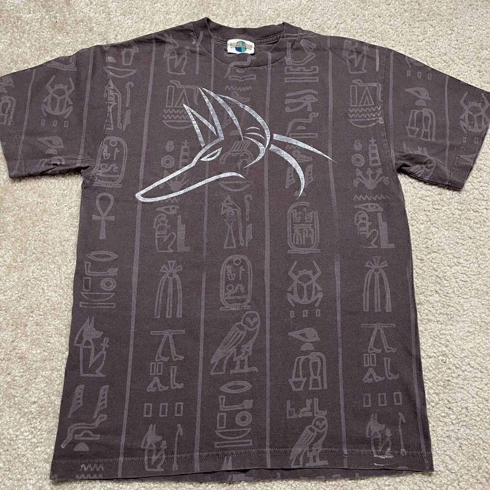 Vtg 00s UNIVERSAL STUDIOS Roller Coaster REVENGE OF THE MUMMY SHIRT Men's Medium